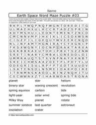 Earth Space Word Maze 03