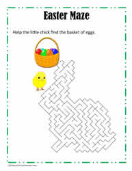 Easter Maze Rabbit Puzzle #1