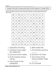 Crossword Like Easter Puzzle