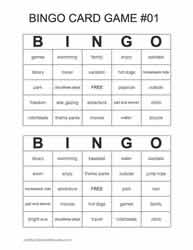 End of Year Bingo Cards 15-16