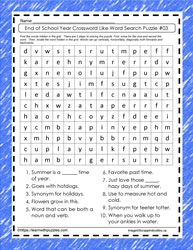 End of Year Word Search Gr3-5 #03
