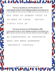 Quotes US Presidents Cryptograms-Letters-2-hints