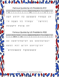 Quotes US Presidents Cryptograms-Letters-3-hints
