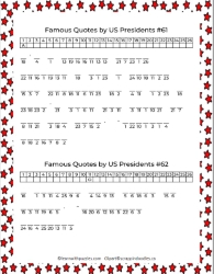 Quotes US Presidents Cryptograms-Numbers-1-hint