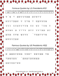 Quotes US Presidents Cryptograms-Numbers-3-hints