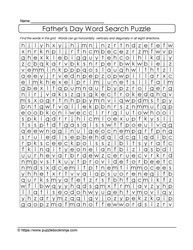 Search for Words Puzzle