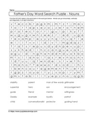 Find A Word Dad's Day Puzzle