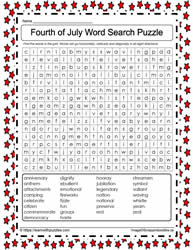 July 4th Word Search #05
