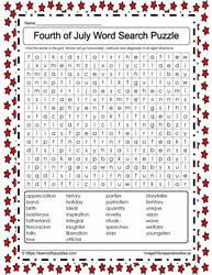 July 4th Word Search #06