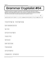 Grammar Words Puzzle 04