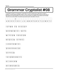 Solve the Grammar Cryptolist
