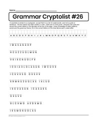 Grammar Words Puzzle 26