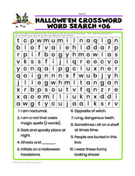 Halloween Wordsearch Crossword #06