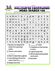 Halloween Wordsearch Crossword #08