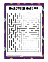 Halloween Mazes Set-03