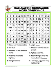 Halloween Wordsearch Crossword #03