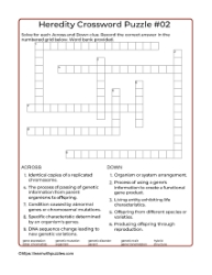 Heredity Crossword 02