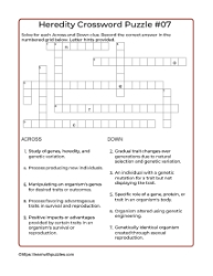 Heredity Crossword 07