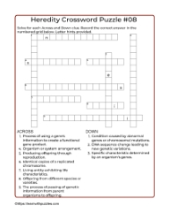 Heredity Crossword 08