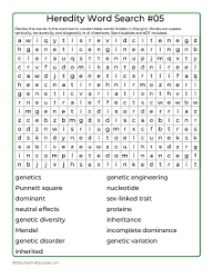 Heredity Word Search 05