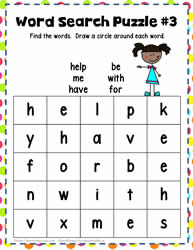 Find the Sight Words 3