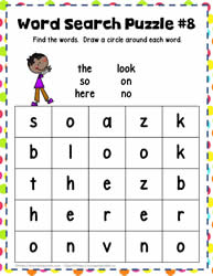 Find the Sight Words 8