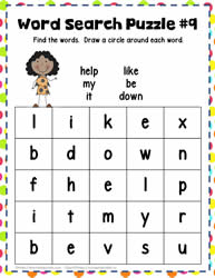 Find the Sight Words 9