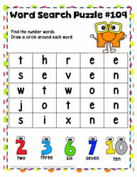 Find the Number Words 2