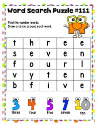 Find the Number Words 4