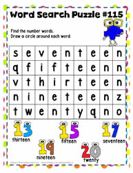 Find the Number Words 8
