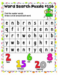 Find the Number Words 9