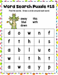 Find the Sight Words 15