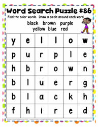 Find the Color Words 2