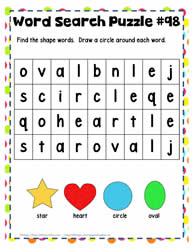 Find the Shape Words 4