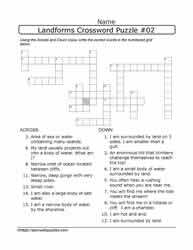 Landforms Crossword #02
