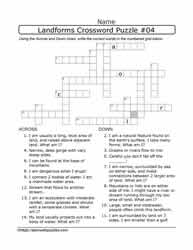 Landforms Crossword #04