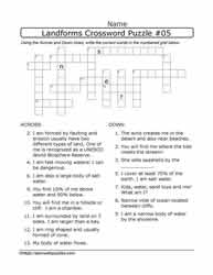 Landforms Crossword #05