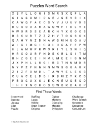 Large Print Puzzles Word Search