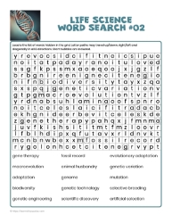 Life Science Word Search 02