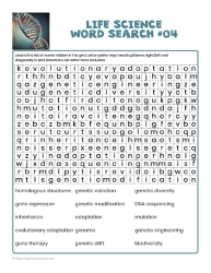 Life Science Word Search 04