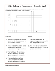 Life Science Crossword 05