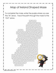 Map of Ireland Maze #01