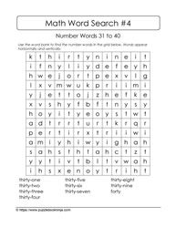 Number Words Puzzle