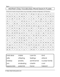 Mother's Day Word Search 03