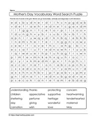 Mother's Day Word Search 06