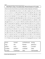Mother's Day Word Search 07