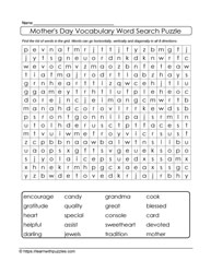Mother's Day Word Search 09