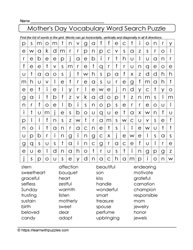 Mother's Day Word Search 14