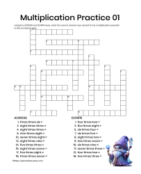 Multiplication Practice 3rd Grade 01