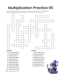 Multiplication Practice 3rd Grade 05